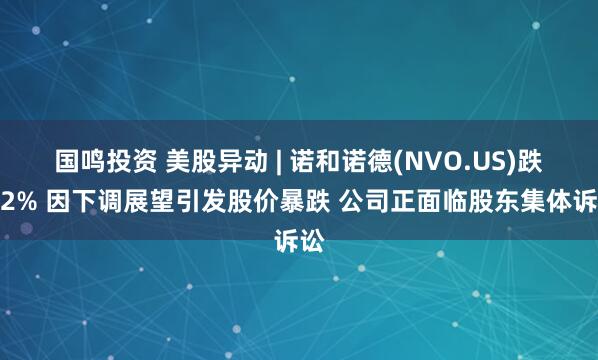 国鸣投资 美股异动 | 诺和诺德(NVO.US)跌逾2% 因下调展望引发股价暴跌 公司正面临股东集体诉讼